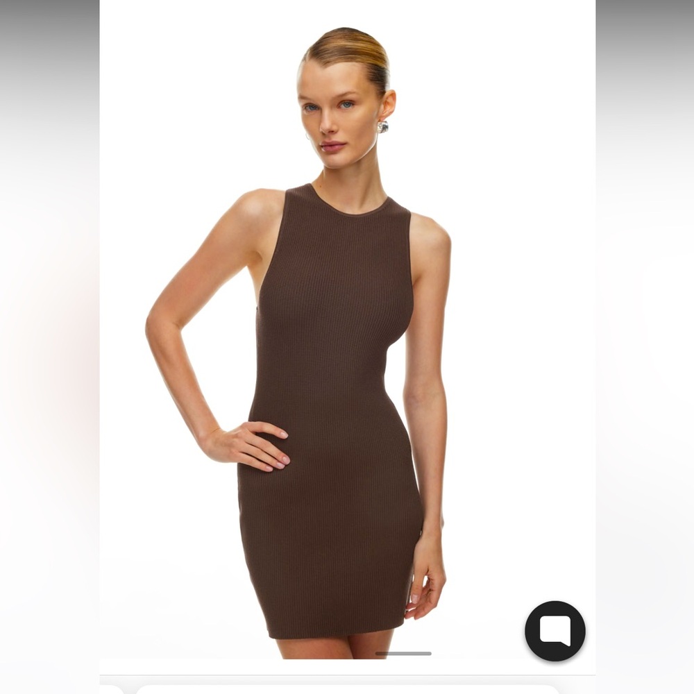 Aritzia Sculpt Knit Racer Mini Dress NWT